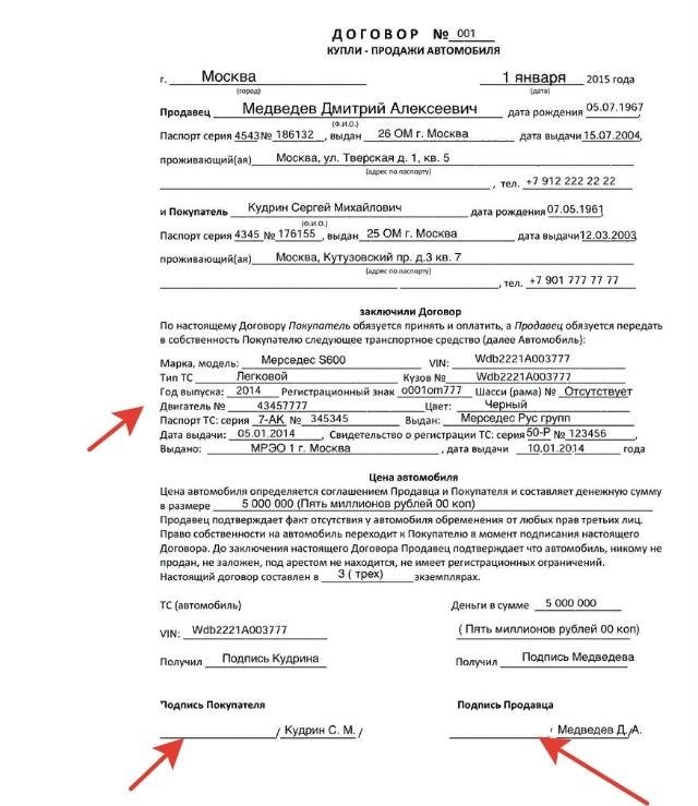 Советы и рекомендации при составлении договора купли-продажи автомобиля в 2024 году