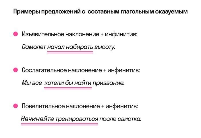 Как определить составное глагольное сказуемое