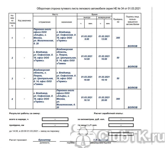 Можно ли управлять машиной без путевого листа?